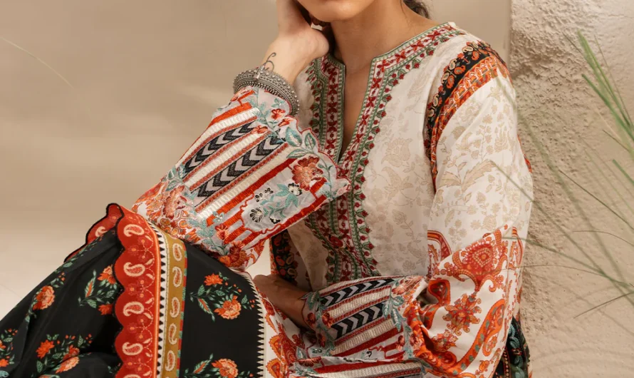 ETHNC Embroidered Suit – Coconut Milk | E3470/103/003